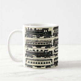 Vintage Steam Train Pattern | Heritage Railway Mug Kaffeetasse