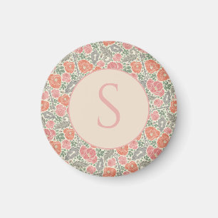 Vintage-Steampunk-Altschlüssel Roter Mohn Magnet