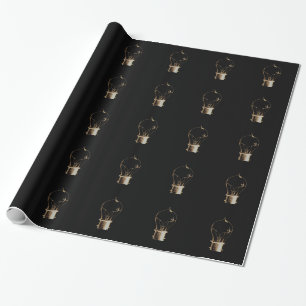 Vintage Steampunk Art Glühbirne Geschenkpapier