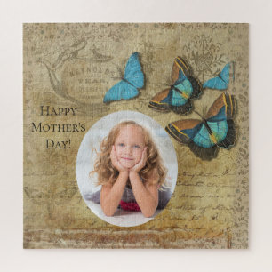 Vintage-Steampunk-blaue-Schmetterlinge-Muttertag