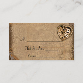 Vintage Steampunk Bride Wedding Platzkarten