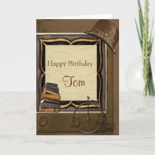 Vintage-Steampunk-Collage-Geburtstag Karte