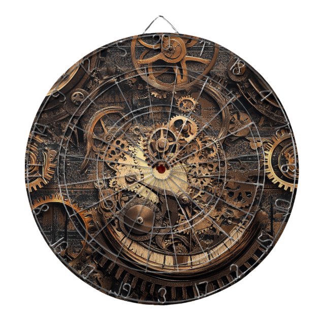 Vintage-Steampunk-Dartscheibe Dartscheibe (vorne)