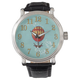Vintage Steampunk-Heißluftballonüberwachung Armbanduhr