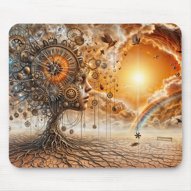 Vintage Steampunk Mousepad (Vorne)