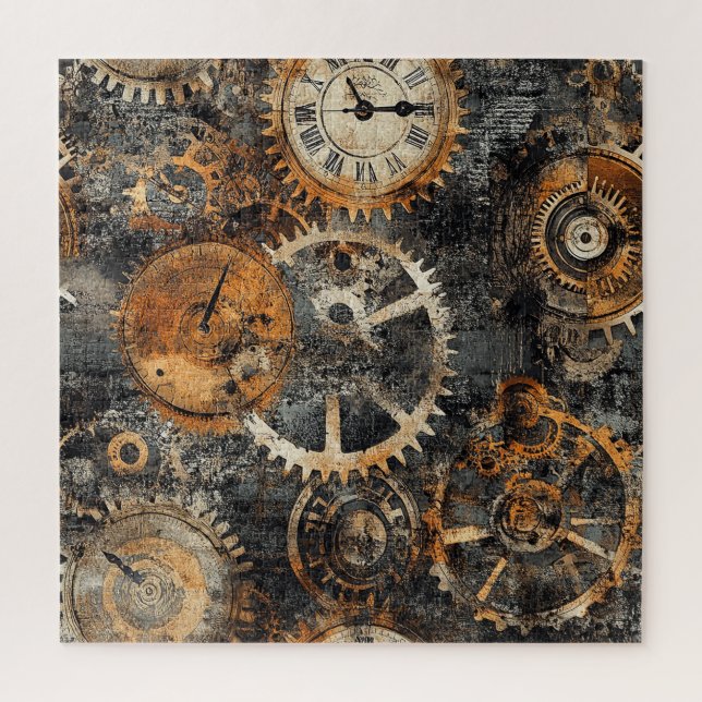 Vintage-Steampunk-Puzzle (Vertikal)