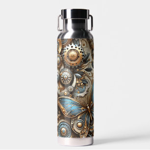 Vintage Steampunk-Schmetterlinge Trinkflasche