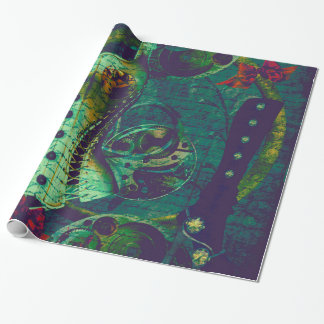 Vintage Steampunk Tapete Geschenkpapier
