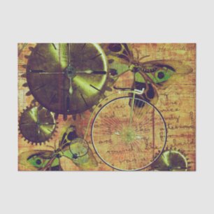 Vintage Steampunk Tapete Seidenpapier