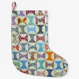 Vintage Steppdecke Kleiner Weihnachtsstrumpf