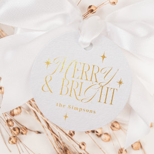 Vintage Sterne Fröhliche Weihnachten Geschenkanhänger
