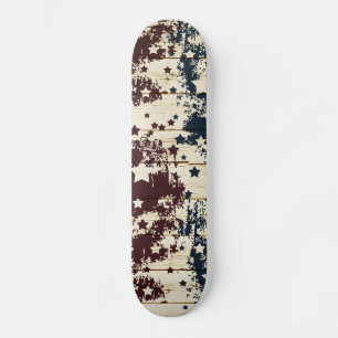 Vintage Sterne Holz Skateboard