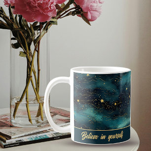 Vintage Sternennacht Kaffeetasse