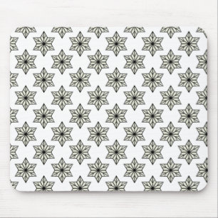 Vintage Sternexplosion Mousepad, Schwarzweiß Mousepad