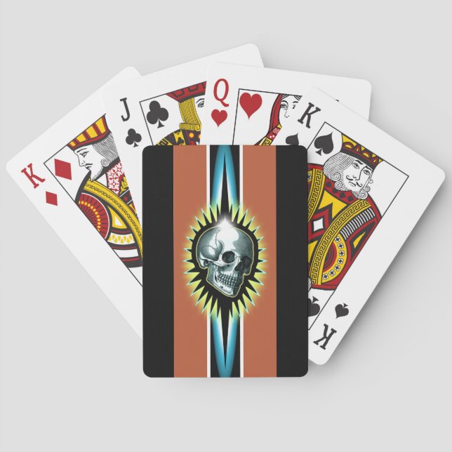 Vintage Sternexplosion Spielkarten (Rückseite)