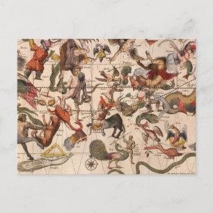 Vintage-Sternkarte von Backer und Broen Postkarte