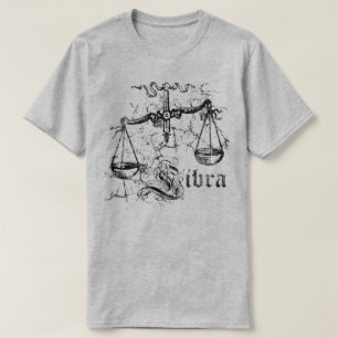Vintage-Sternzeichen Waage T-Shirt