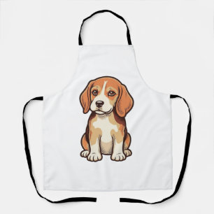 Vintage-Stich-Beagle-Welpen-Vektor-Art_1 Schürze