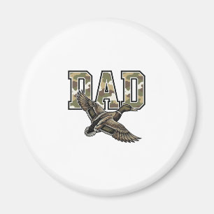 Vintage-Stich Duck Dad Camo Vektor-Shirt-Design Magnet