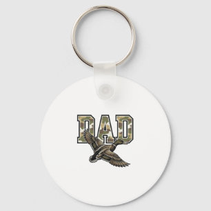 Vintage-Stich Duck Dad Camo Vektor-Shirt-Design Schlüsselanhänger