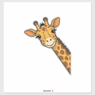 Vintage-Stich-Giraffe-Shirt-Design_1 Aufkleber