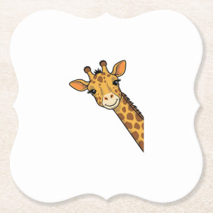 Vintage-Stich Giraffe-Shirt-Design_1 Untersetzer