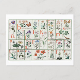 Vintage Stickmustertücher | WILDBLUMEN Postkarte