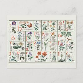 Vintage Stickmustertücher | WILDBLUMEN Postkarte