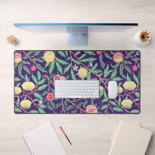 Vintage Stil Frucht Blumen Lila Schreibtischunterl Schreibtischunterlage