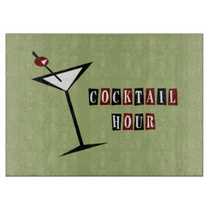 {Vintage Stil} Martini Schneidebrett