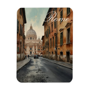 Vintage-Stil Rom Italien Reise Aquarell Magnet