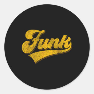 Vintage-Stil Soul-Musik Retro-Tanz 80er Disco - Runder Aufkleber