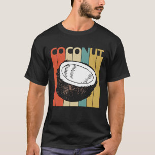 Vintage Stil Süße Kokosnuss Frucht T-Shirt