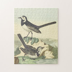 Vintage-Stil, Zwei-Vögel-Puzzle