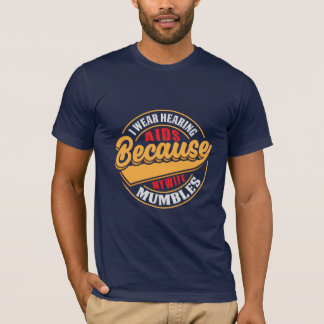 Vintage Stile Ehefrau mumbles Typografie T - Shirt