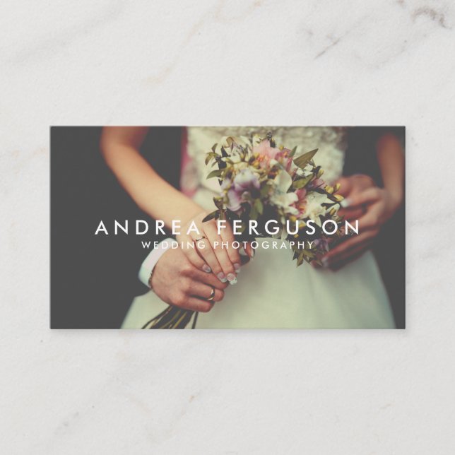 Vintage Stilfotografen-Overlay-Visitenkarte Visitenkarte (Vorderseite)