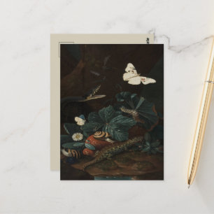 Vintage Stillleben des Waldbodens Postkarte