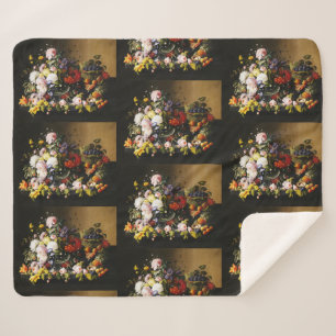 Vintage Stillleben mit Blumen und Früchten von Sev Sherpadecke
