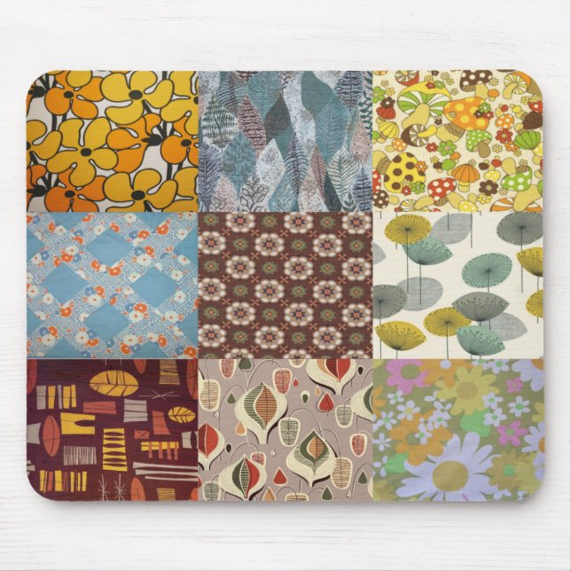 Vintage-Stoff Mousepad (Vorne)