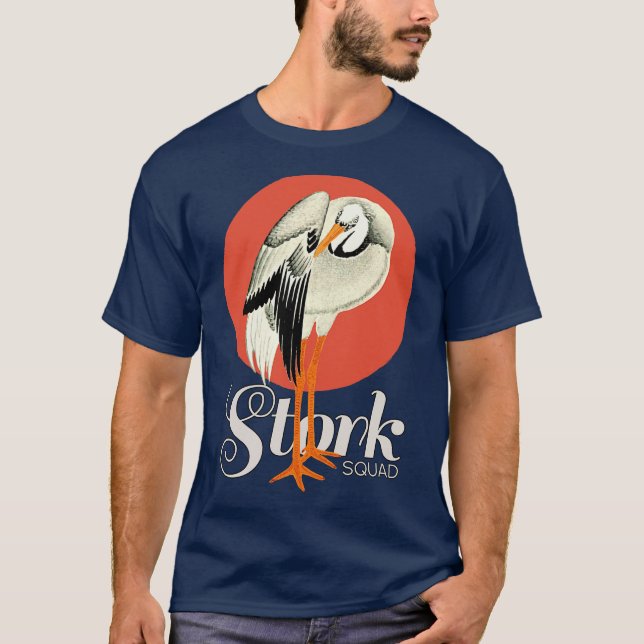 Vintage Stork Squad T-Shirt (Vorderseite)