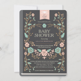 Vintage Storybook Baby-Dusche Einladung