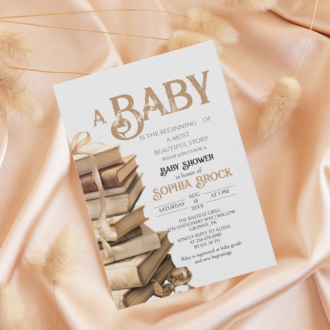 Vintage Storybook Baby Shower Invitation (Créateur téléchargé)
