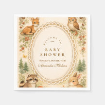 Vintage Storybook Woodland Baby Shower