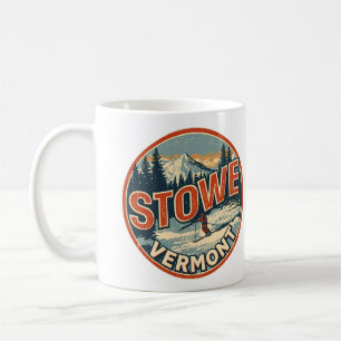 Vintage Stowe, VT Outdoor-Winterwanderwege Skigebi Kaffeetasse