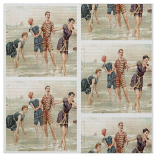 Vintage Strand-Szene Stoff