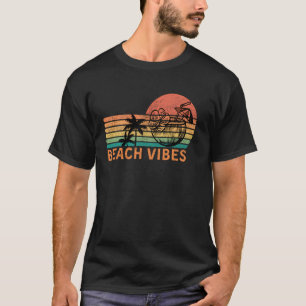 Vintage-Strand-Vibes Kokosnuss-Cocktail Palmen Re T-Shirt