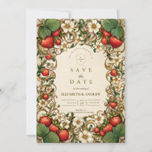 Vintage Strawberry Garden Wedding