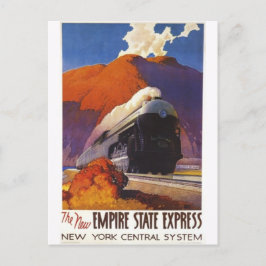 Vintage Streamline-Dampflokomotive-Postkarte Postkarte