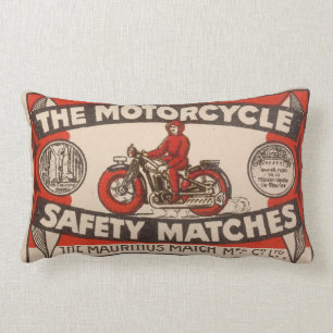 Vintage Streichholzschachtelabdeckung Lendenkissen