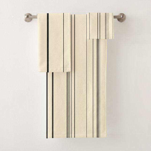 Vintage Streifen Badhandtuch Set (Insitu)